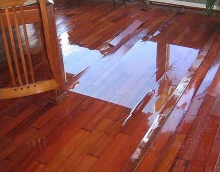 water on wood floor 