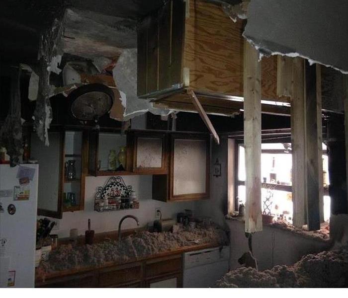 kitchen ceiling falling in  