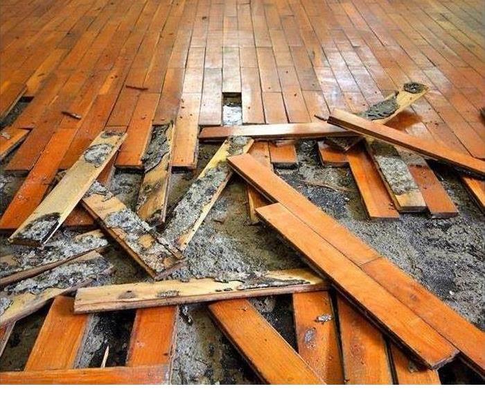 hardwood flooring torn up