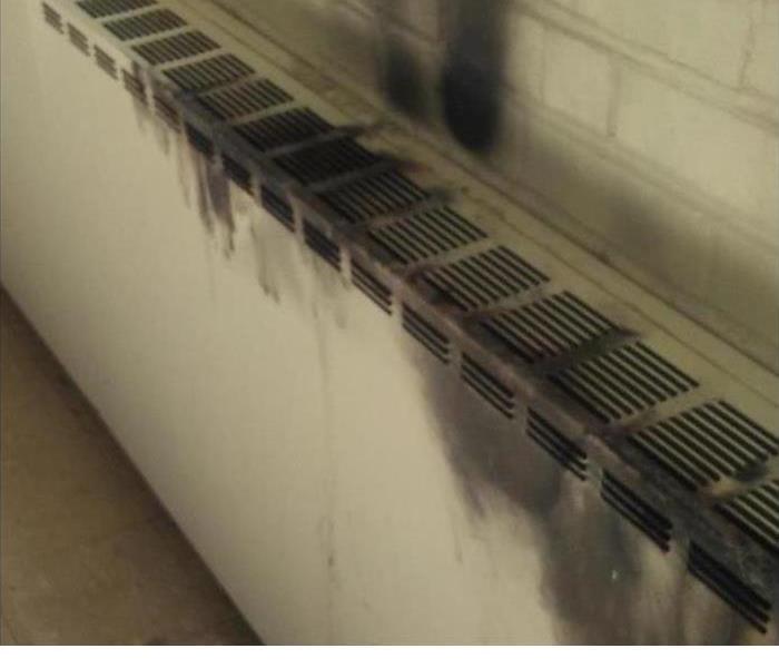 vents covered in soot