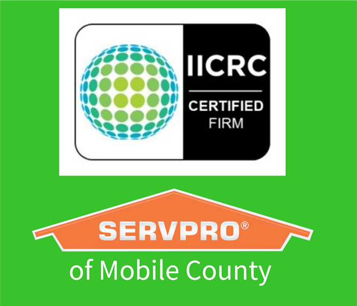 SERVPRO of Mobile County is IICRC Certified in over 20 categories